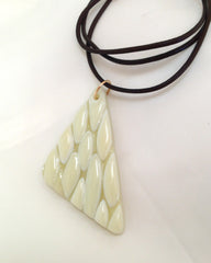 WOTS Scalloped Trngl Pendant