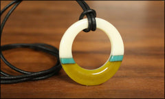 sisters pendant teal